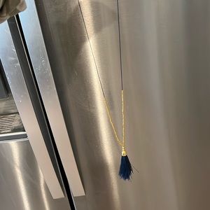 Navy tassel gorjana necklace
